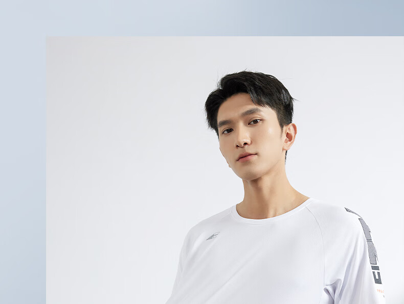 361° Men's Short-Sleeve T-Shirt, Summer Quick-Dry, Loose-Fitting, Athletic, Running, Fitness, Casual Top, Half-Sleeve, 652524101-6 24