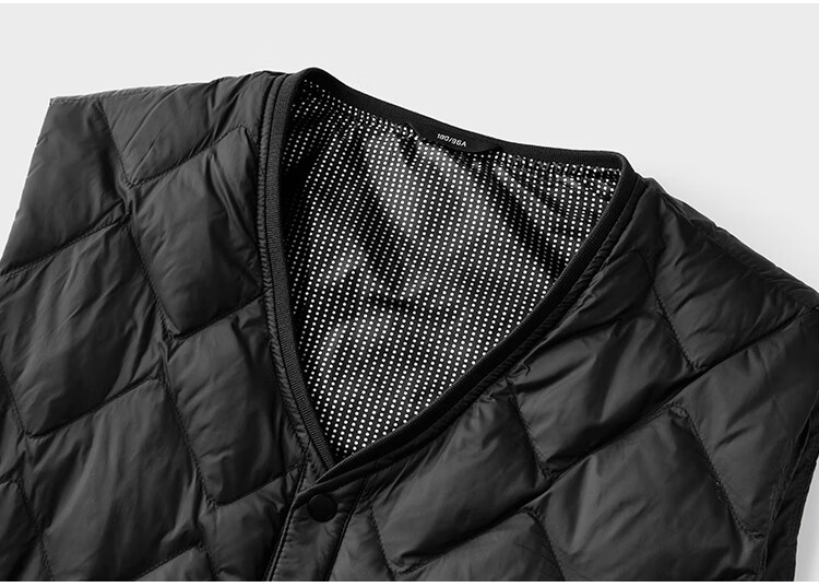 FIRS [90% Duck Down] Vest down Jacket for Men, Winter Warmth, Fluffy And Soft, V-Neck Inner Lining Outer Coat 10