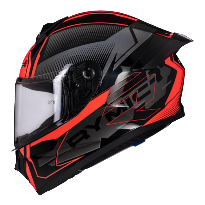 RYMIC Motorcycle Helmet Full-Face 3C Certified Professional Riding Helmet for Men And Women All Seasons 977 Red Gray XL