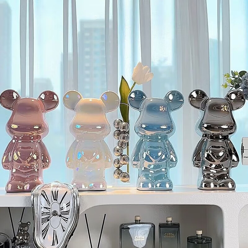 Jianyishijia, Violent Bear Entrance Hallway Wine Cabinet Decorative Ornaments, Living Room TV Cabinet Luxury High-End Home Decor Set