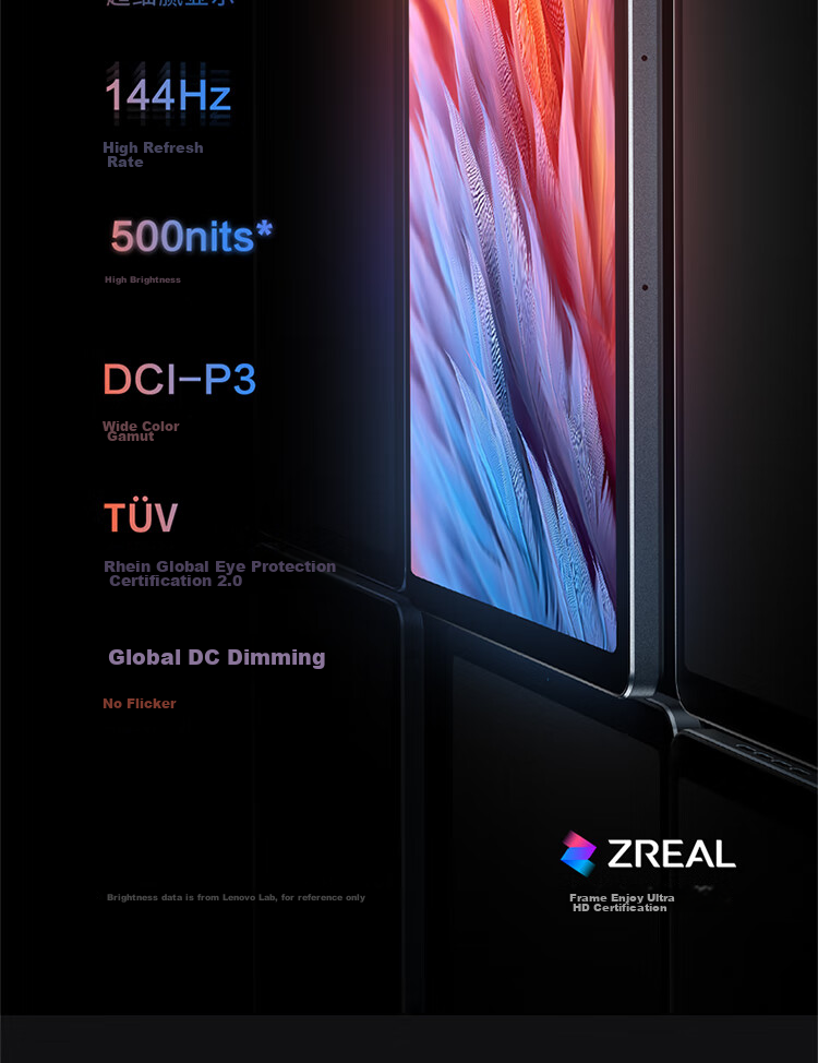 Lenovo Tablet, Rescuer Y700 Third Generation, 8.8-Inch Mini Tablet, 165Hz High Refresh Rate E-Sports, Snapdragon 8 Gen3, 2.5K, 16+512GB White 7