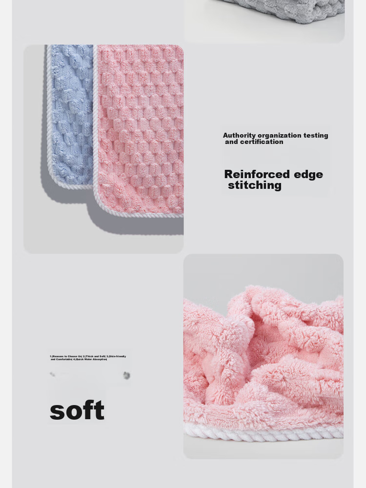 GGT Bamboo Towel for Men And Women, Quick-Drying Absorbent Face Towel, Class A Bath Towel, Pack of Two, Cherry Blossom + Blank Color 16