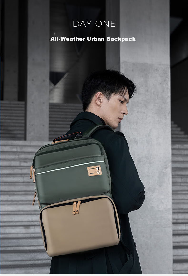 Echolac Backpack, Large Capacity Expandable Laptop Bag, Travel Backpack, Gift for Boyfriend, CKP658 Army Gree 1
