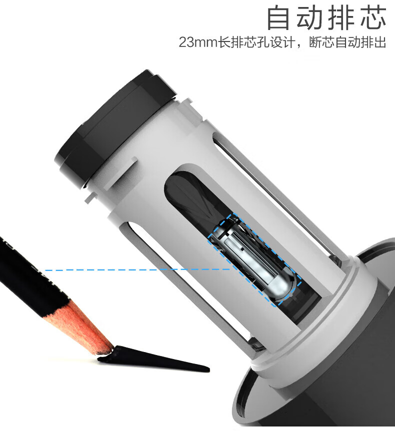 TEN-WIN Automatic Electric Pencil Sharpener for Sketching, Art Students' Carbon Pen Sharpener, Study Stationery Pencil Sharpener MS5301-6 9