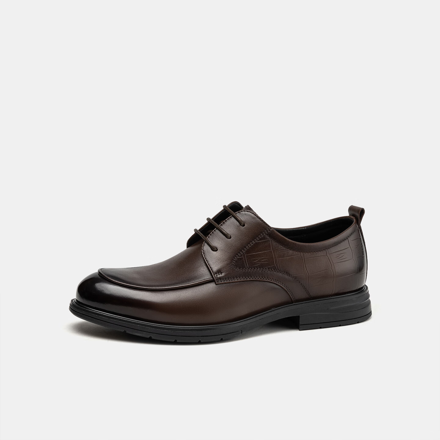 Aokang Men's Shoes, Autumn New Style Formal Leather Shoes, Cowhide Business Professional Soft-Soled Comfortable Breathable Men's Shoes, Brown, Size 38
