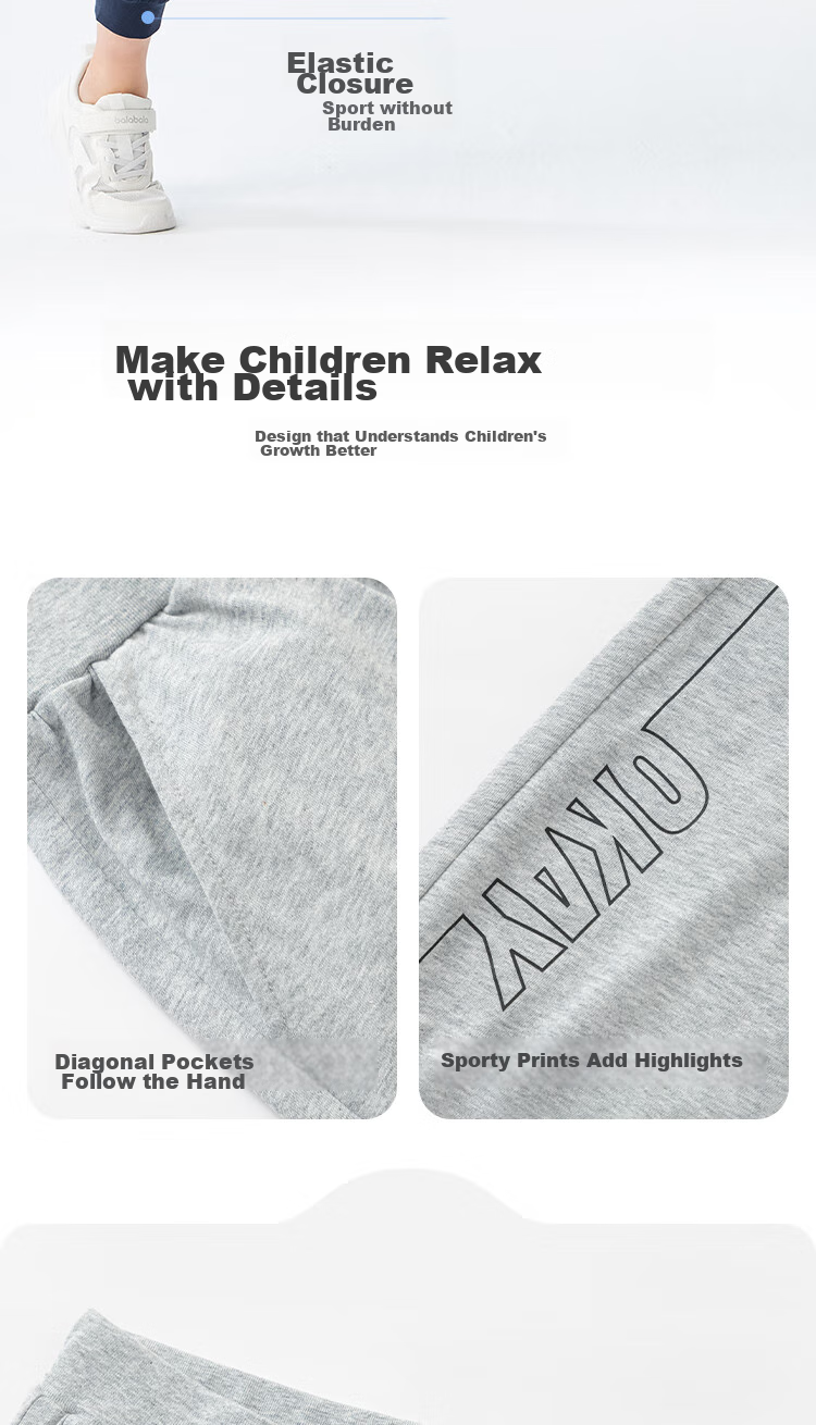 BALABALA Boys' Clothing, Children's Summer Thin Pants, Quick-Dry Sports Trousers for Older Kids, Casual Long Pants, Mosquito-Repellent Pants for Teenagers 5