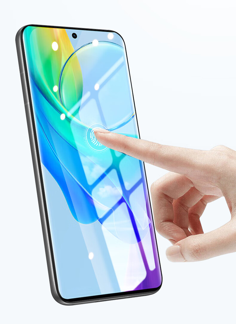 Baosou [Damage Compensation] Tempered Glass Screen Protector for vivo Y78+ Full Coverage Curved HD Anti-Scratch Anti-Fingerprint Film 4