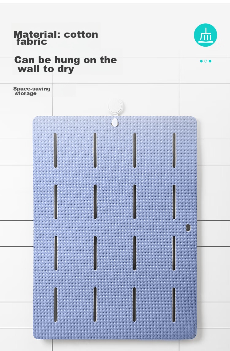Dajiang EVA Bathroom Non-Slip Mat, Shower Room Foot Pad, Toilet Bathing Anti-Fall Floor Mat for Elderly, 85x60cm 8