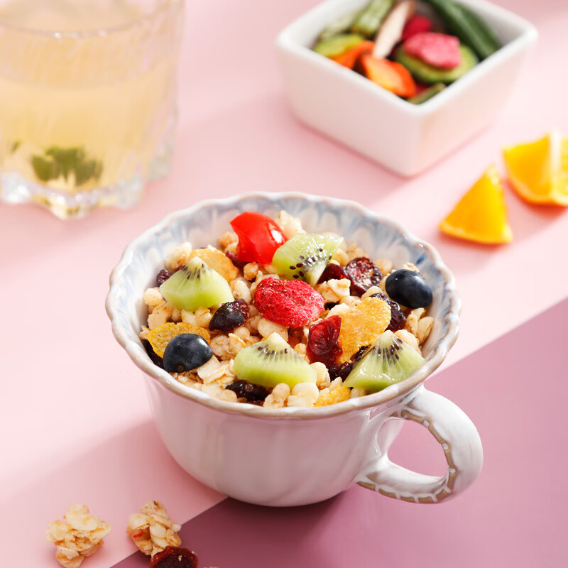 家乐氏谷兰诺拉蔓越莓缤纷水果麦片独立小包装谷物脆即食早餐代餐420g