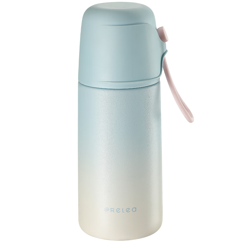 RELEA Insulated Water Bottle for Children, Boys And Girls, 316L Stainless Steel Portable Outdoor Tea Cup, Student Water Bottle, Mid-Autumn Festival Gift