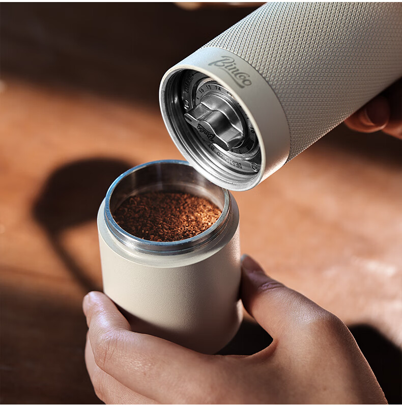 Bincoo Hand-Cranked Coffee Grinder with CNC Steel Core Hexagon, All-In Manual Italian Coffee Machine, Coffee Bean Grinder 15