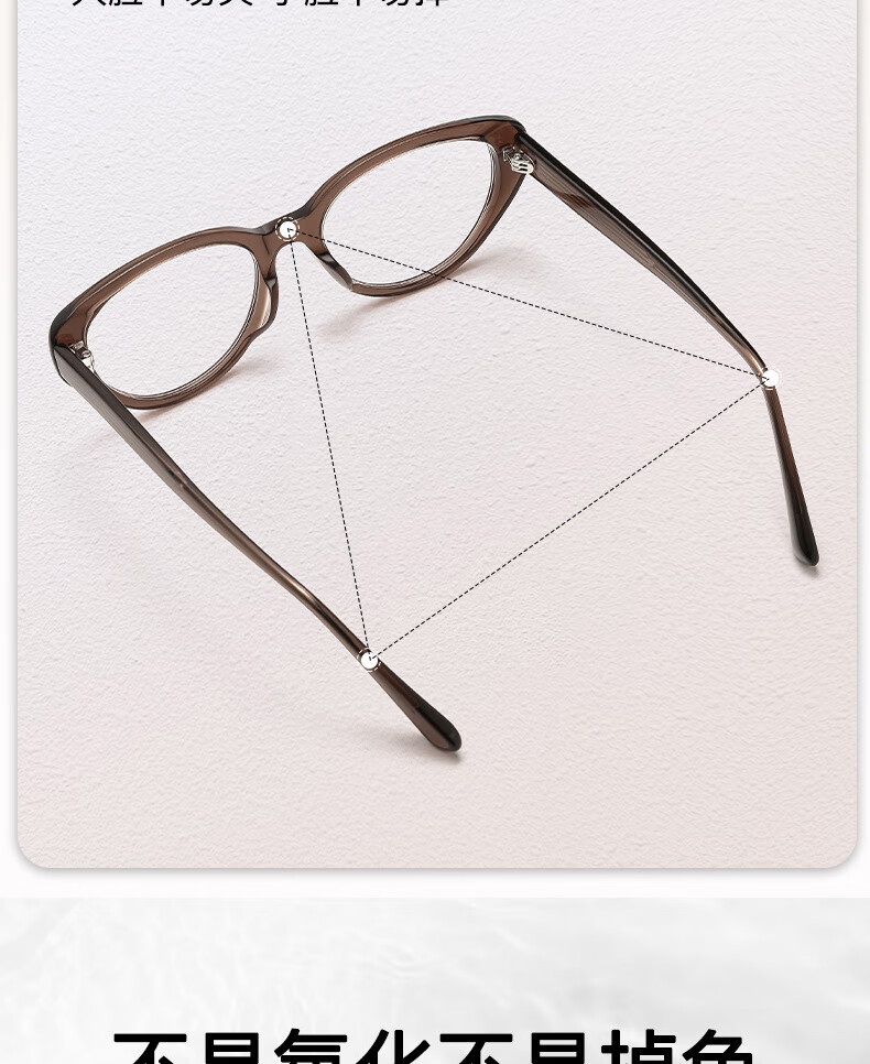 Cuntiandaofu Blue Light Blocking Glasses, Myopia Glasses, Cat Eye Glasses for Bare Face, Orange Frame, Left And Right Eyes 200 Degrees 10