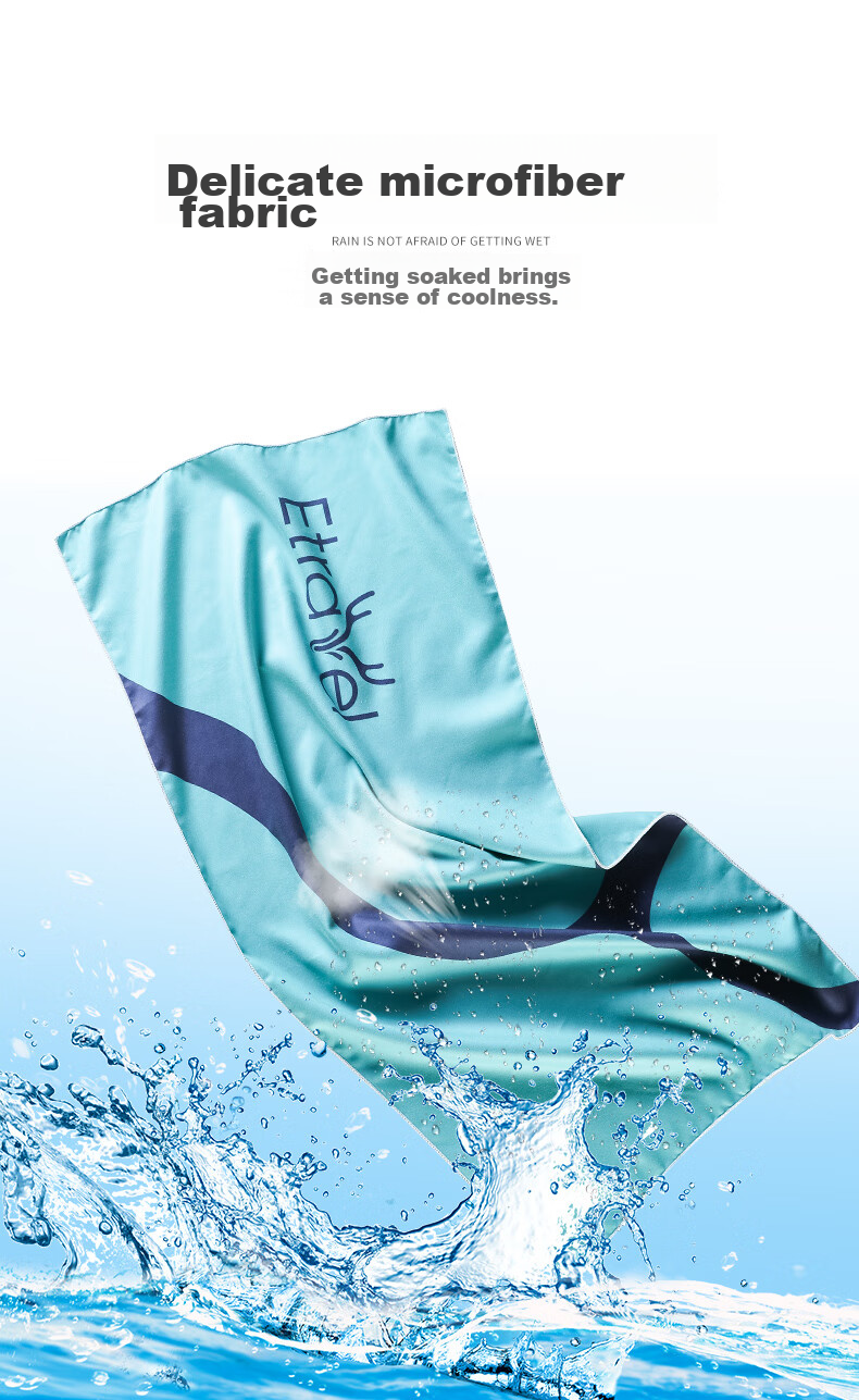 Etravel Quick-Drying Absorbent Towel, Sports Swimming Fast-Drying Bath Towel, Fitness Portable Towel, Travel Vacation Towel + Storage Box 1