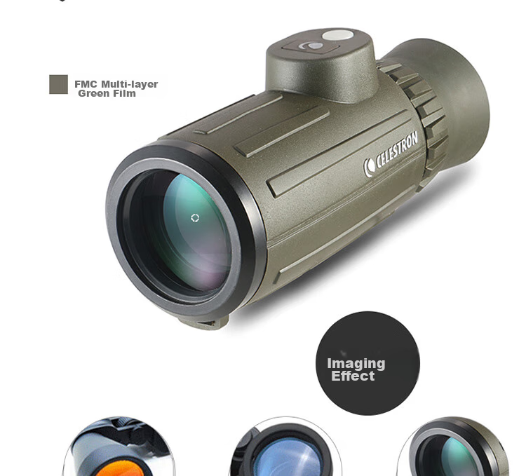 Xingtelang Jibing 8x42 Monocular Binocular with Compass And Rangefinder, Nitrogen-Filled Waterproof, High-Definition High-Magnification Monocular Smartphone Telescope 9