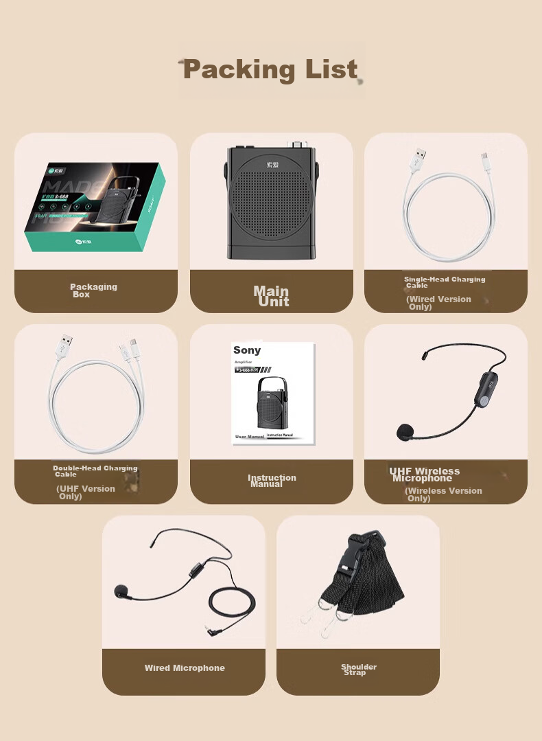 Soaiy S638 Mini Megaphone for Teachers, 18W Power, Smart Anti-Loudness, Built-In 300s Recording, Bluetooth Speaker, Teaching Guide, Shopping Assistant, Public Address System, Type-C, Black 21