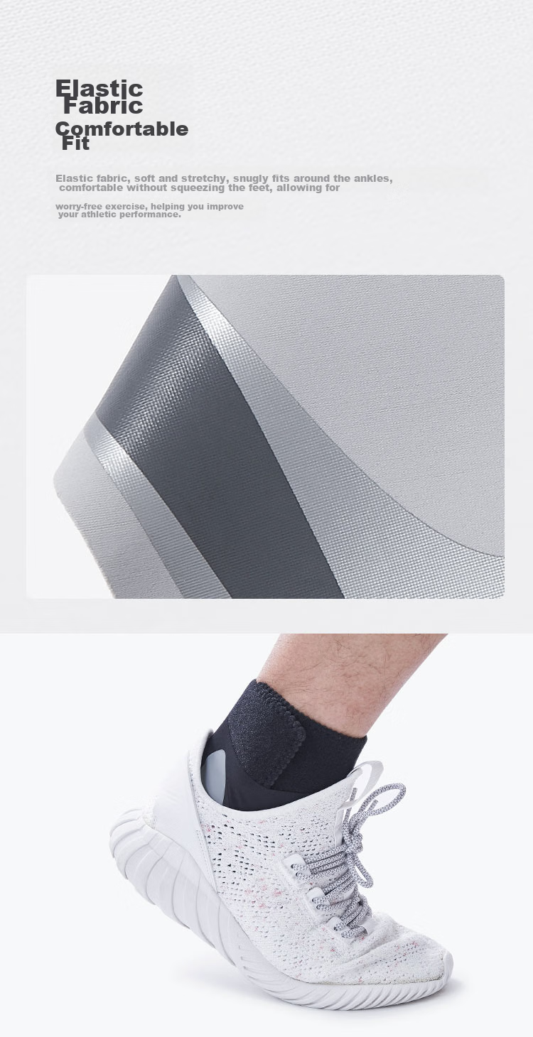Keep [2 Pieces] Lightweight Open Ankle Support Basketball Sports Brace for Men And Women, Stable Wrap Ankle Breathable, Gray L/XL 9
