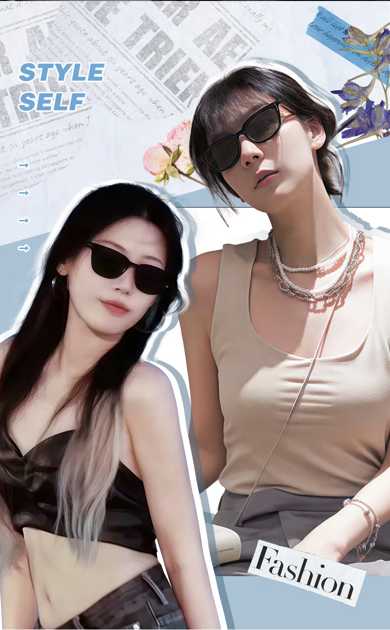 LOHO Sunglasses for Women, 2026 New Style Sunglasses, High-End Look, Flattering, Unisex, Acetate Frame, Small Frame, LH09650 2