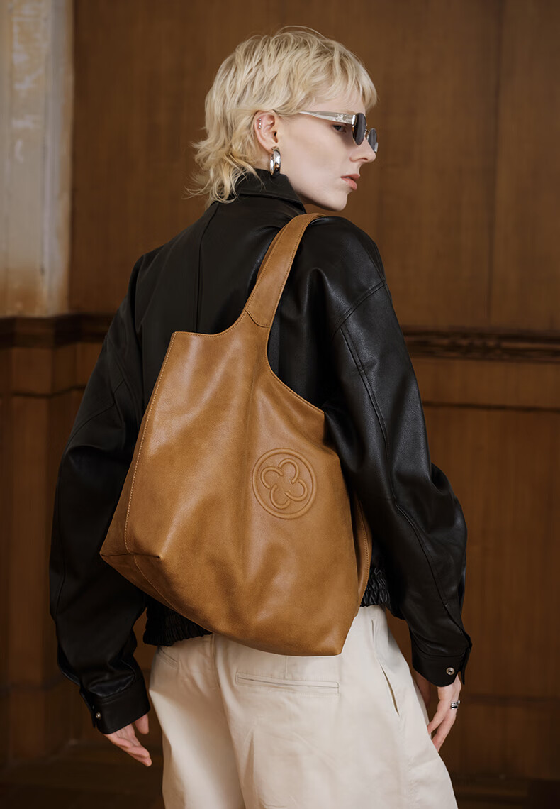CASSILE [Celebrity Style] Cassile Tote Bag for Women, Vegetable-Tanned Leather Large Capacity Shoulder Bag, 520 Gift 3