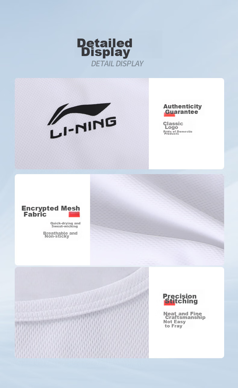 LI-NING Men's Quick-Dry Ice Silk Cooling Sports Short Sleeve T-Shirt Running Loose Casual Summer 2026 New Black Dad Style 9