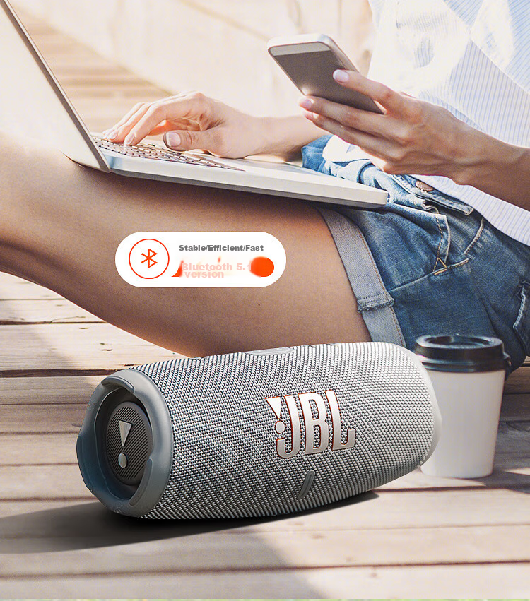 JBL CHARGE5 Impact Wave Fifth Generation, Portable Bluetooth Speaker + Subwoofer, Outdoor Waterproof Speaker, Enhanced Track Speaker, Gift for Women, Red 11