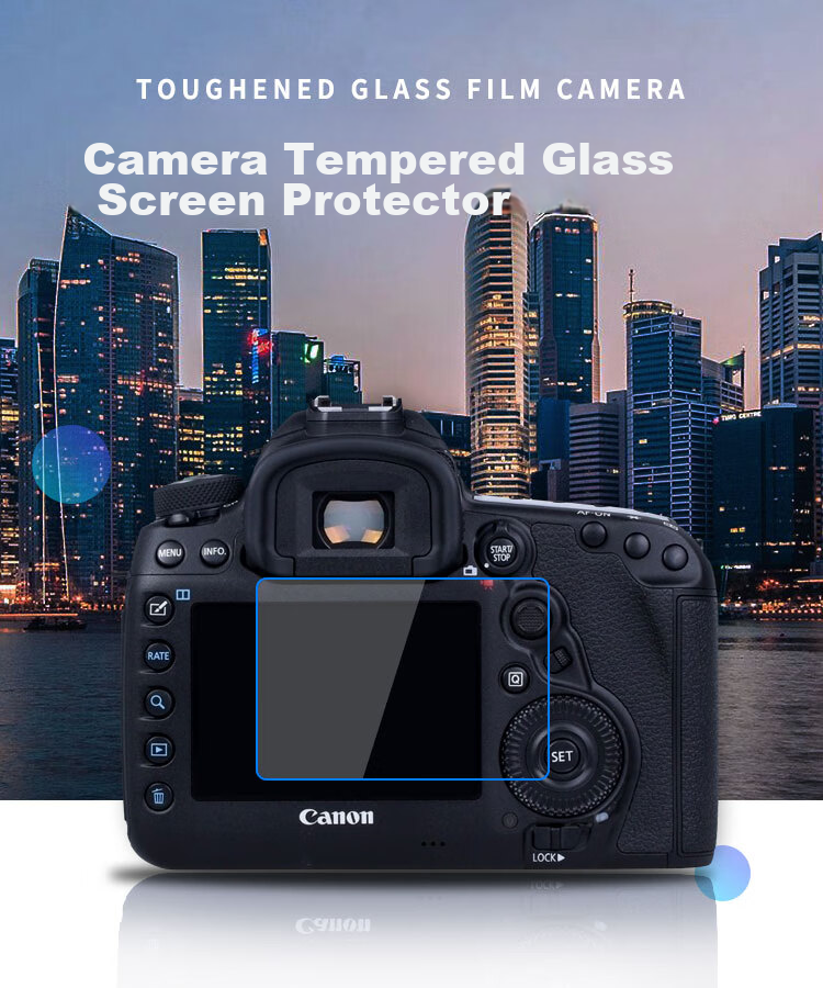 Earlymen Dual-Pack Tempered Glass Screen Protector for Canon M62, Compatible with M6 Second Generation, M50, M50II, M100, G5X2, G7X2, G9X2 Camera Screen Protector, Mirrorless Accessory 1