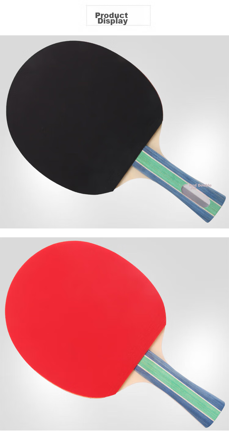 DHS Table Tennis Racket, Penhold Grip, Set of Two Rackets And One Ball 6