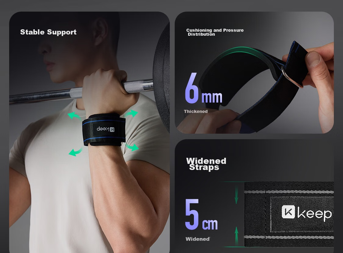 Keep Wrist Support Fitness Training Anti-Sprain Tendonitis Strength Training Bench Press Deadlift Bandage Basketball Compression Brace 8