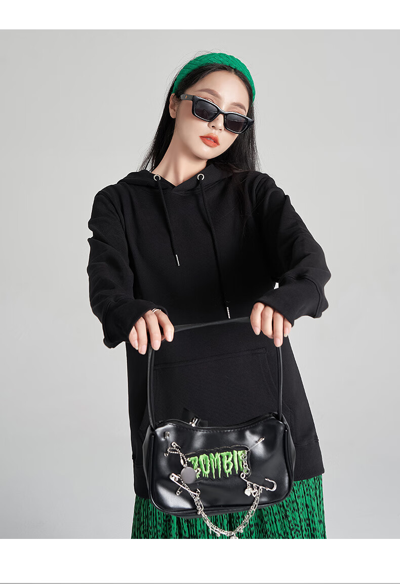 Langsha Women's Hooded Sweatshirt Spring Autumn Thick Casual Versatile Sports Loose Fit Long Sleeve Couple Jacket 11