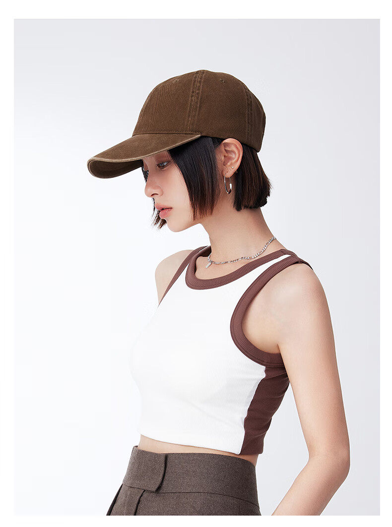 FANCET Baseball Cap for Women, Washed Denim Style Hat, Korean Version Large Head Circumference Sports Cap for Men, Duck Tongue Cap, Couple's Hat 11