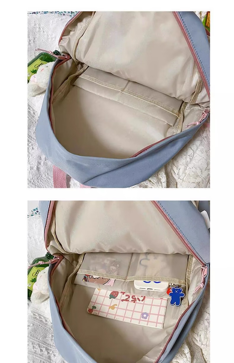 Huili Large Capacity Backpack for Women, Middle School And College Students, High School Students, Niche Elementary School Students in Grades Three to Six, Double Shoulder Bag 24