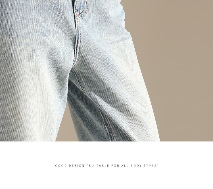 RAIN.CUN Casual Slimming Straight-Leg Jeans for Women, 2024 High-Waisted Loose Wide-Leg Pants, Long Trousers 2