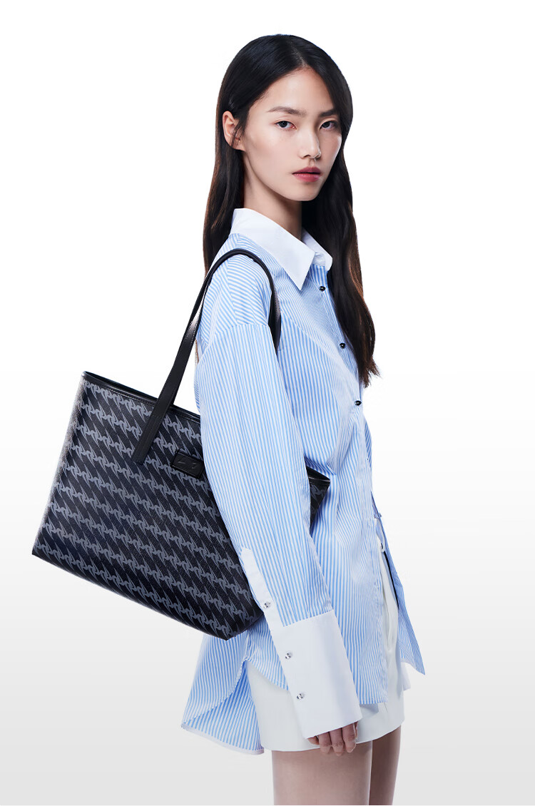 OMTO Truffle Black Tote Bag, Large Capacity Women's Handbag, Office Commute Handheld Shoulder Bag, Laptop Bag, Birthday Gift for Wome 2