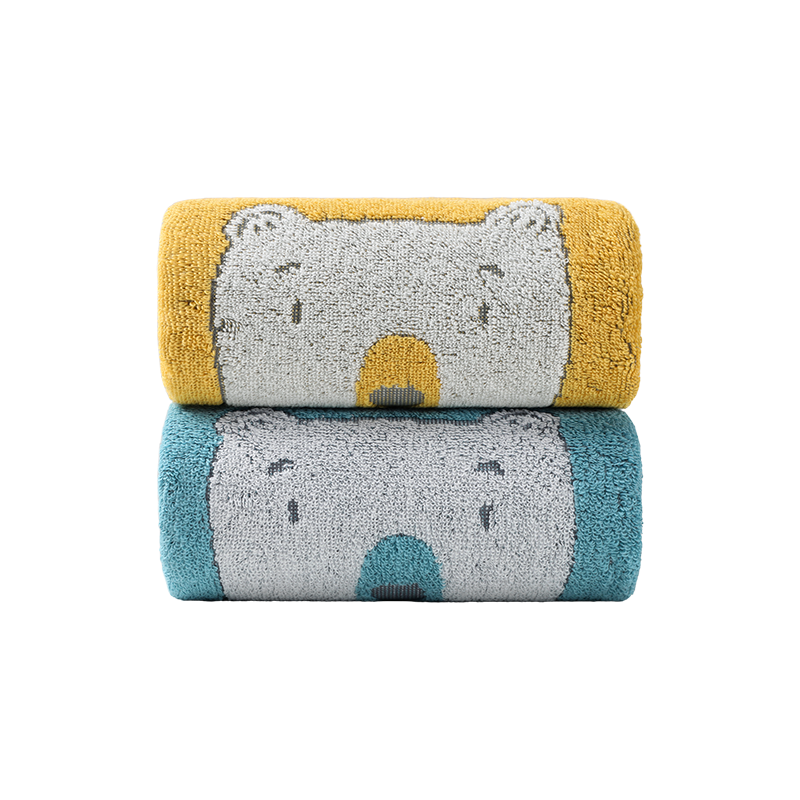 Wuyinliangpin Children's Towel, Class A Xinjiang Cotton, Soft And Skin-Friendly, 100% Pure Cotton, Suitable for Babies And Children, 2-Pack, 26*50cm