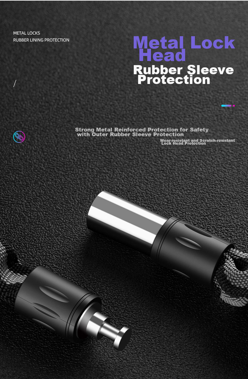 Move Iron Mountain Bike Chain Lock, Electric Bicycle Chain Lock, Bicycle Motorcycle Lock, Bicycle Lock, Anti-Theft Lock Accessory [0.6 Meters] 6