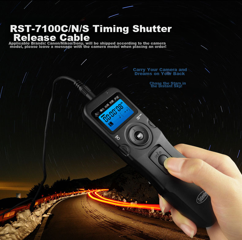 SidanDe 7600C2 Canon Wireless Remote Control Timer for EOS 5D4 5D3 5D2 5D 7D2 7D 6D 6D2 50D 2