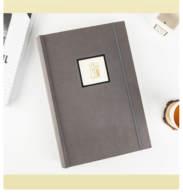 Nakabayashi, Pocket-Style Fabric Photo Album with 288 Pages And 6-Inch Inserts, Insert-Style Photo Collection Storage Book, Family Photo Album with Writing Space, Navy Blue, NBCK-3UP6 10