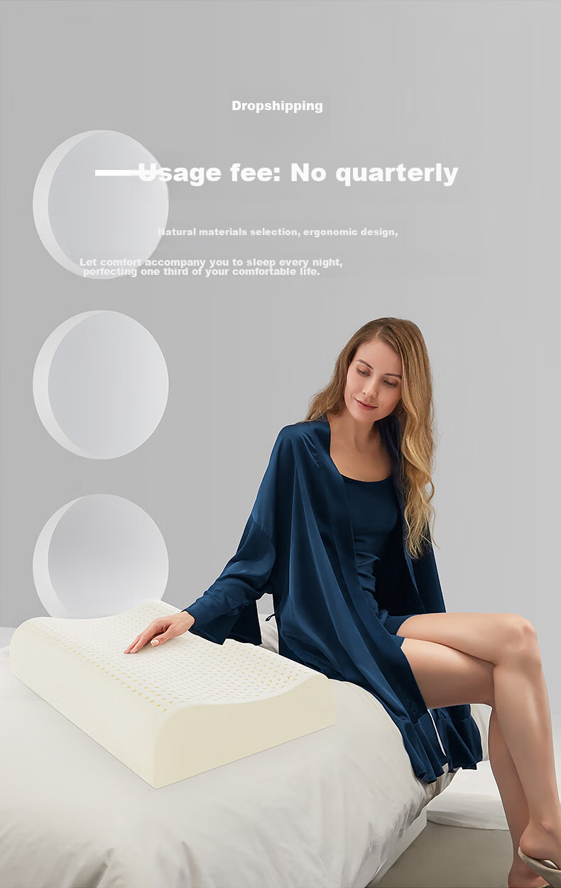 JAGO Latex Pillow with Large Particles for Neck Massage, Cervical Pillow Core, Imported from Thailand with 90% Natural Latex Content, Adult Pillow 17