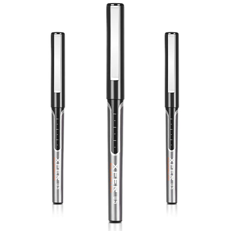 Deli Gel Pen, 0.5mm Full Needle Tube, Neutral Pen, Signature Pen, Rollerball Pen, Office Supplies, Black, 30 Pieces/box, Black, 33966