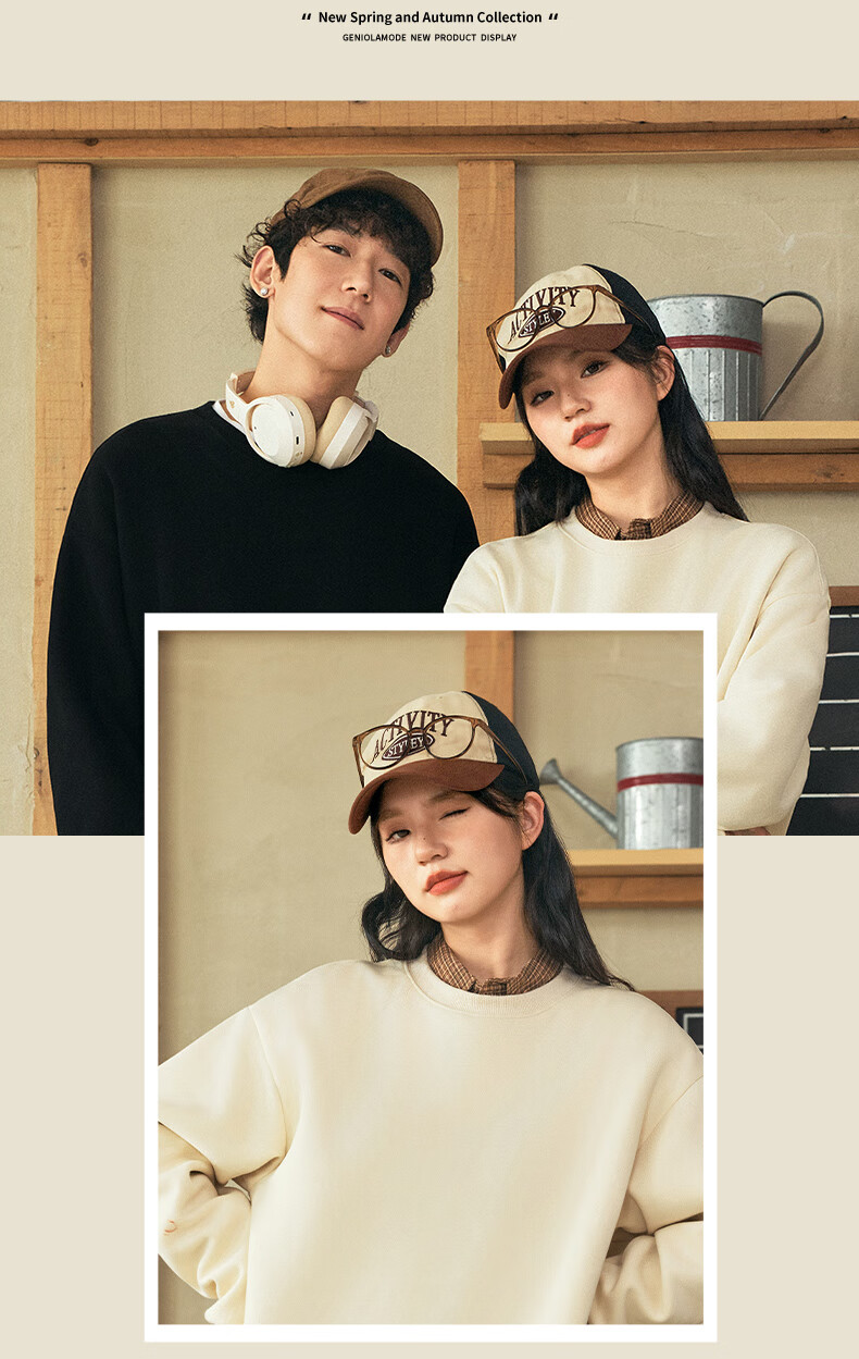 GENIOLAMODE Forest Group Men's Sweatshirt, Autumn 2026 New Heavyweight Round Neck Loose Casual Pullover Long-Sleeve Men's T-Shirt 8