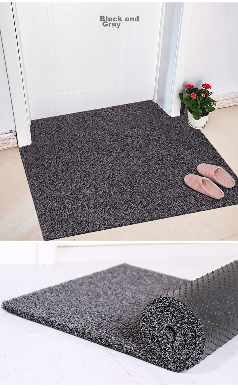 DIYIN Entrance Door Mat, Doormat, Loop Mat, Entrance Foot Mat, Non-Slip Mat, Thickened Black And Red, 60*90cm 12