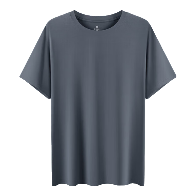 MiiOW Men's Short Sleeve T-Shirt Lenzing Modal Ice Silk Cooling Round Neck Summer Thin Casual Sports Basic Shirt