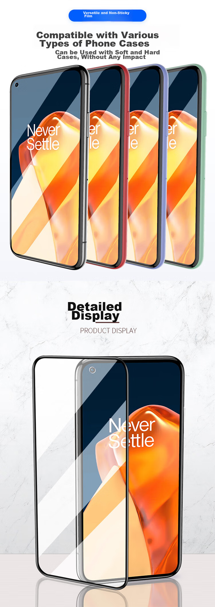 KOOLIFE [Anti-Chip Edge] Tempered Glass Screen Protector for OnePlus Turbo6X Pro, Full Coverage Ultra-Thin HD Anti-Drop Film 13