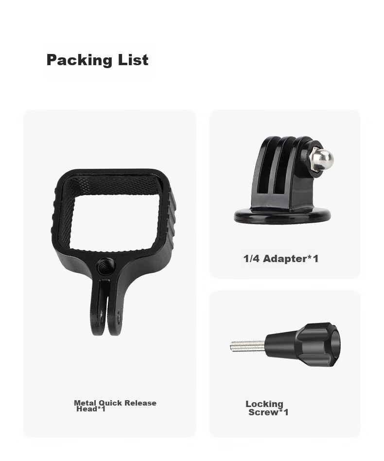 TELESIN Compatible Metal Expansion Adapter for DJI Pocket 4/3, Protective Frame for Action Camera Osmo Pocket 3 6