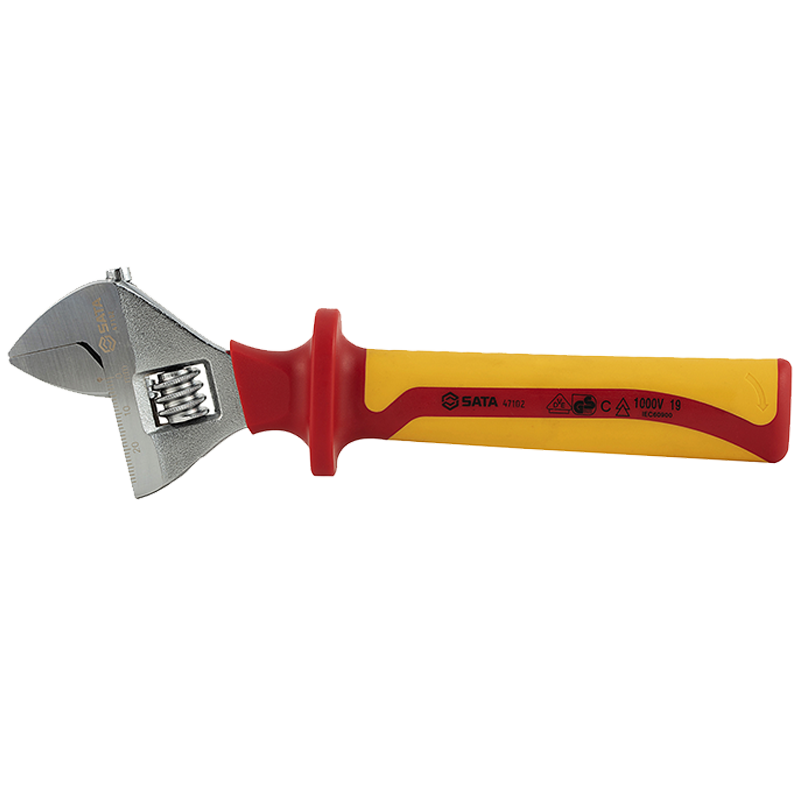 SATA 47103 VDE Insulated Adjustable Wrench 10"