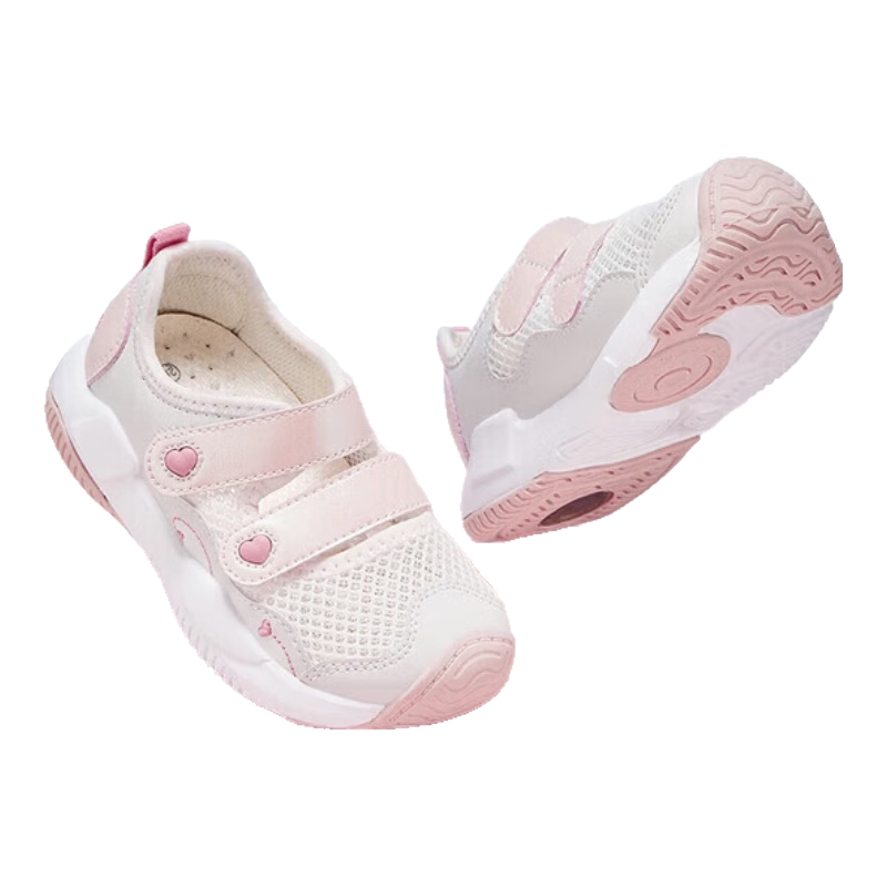 DAVE & BELLA Children's Mesh Sandals, Girls' Sports Shoes, Summer Breathable Shoes for Toddlers, Kindergarten Footwear