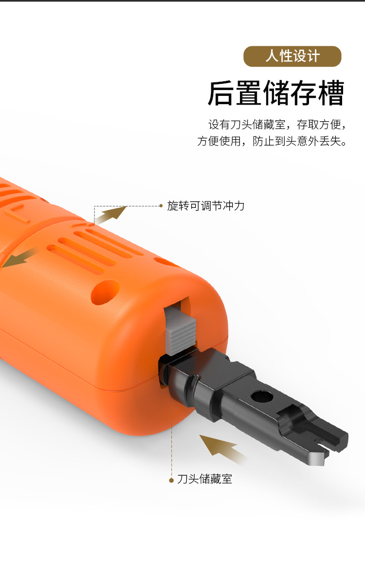 WANJEED Cat6/7 Multifunctional Network Cable Crimper, RJ45 Punch Down Tool, Cat6/7 Cat8 Engineering Crimping Tool WJ-1989D 4