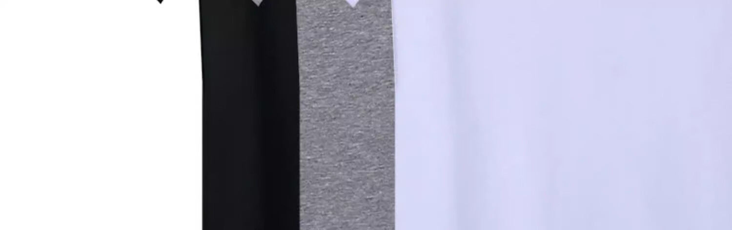 Hengyuanxiang Men's Short-Sleeve Pure Cotton Autumn Round Neck Casual Solid Color Large Size Undershirt Breathable T-Shirt White 9