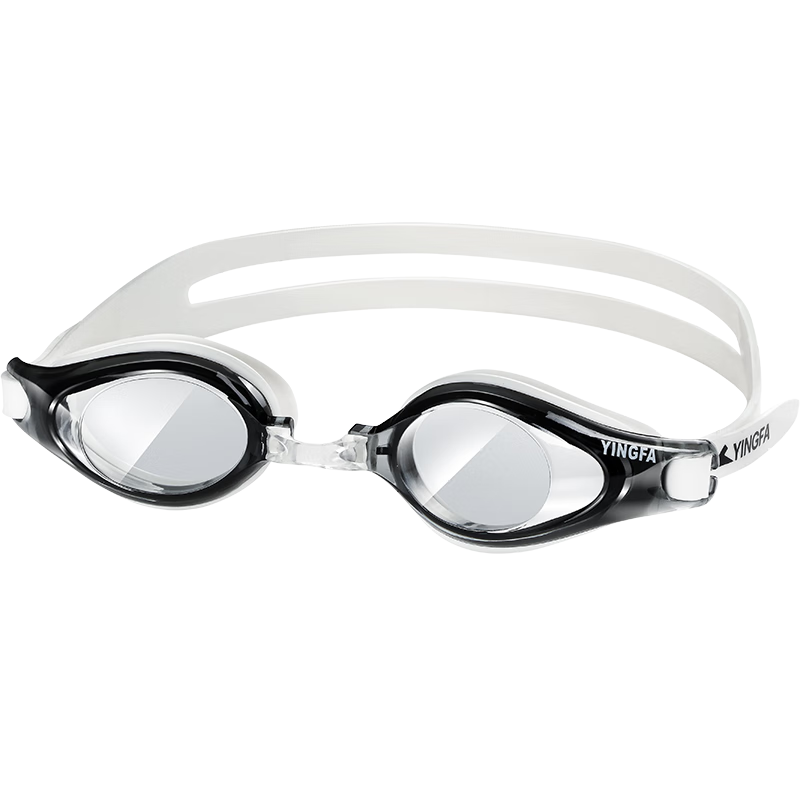 YINGFA Swimming Goggles, High-Definition Anti-Fog Waterproof Professional Training Large Frame for Students, Teenagers, Men And Women, Gray
