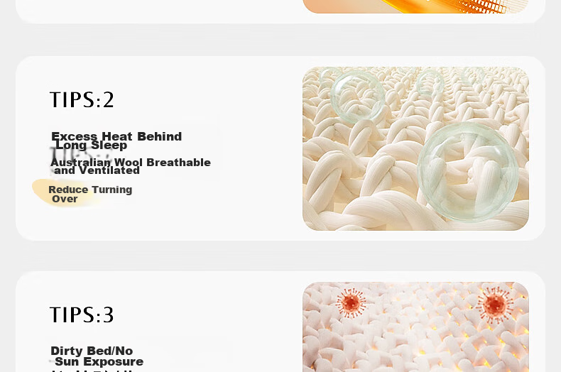 Shuixingjiafang Wool Mattress, Class A Antibacterial And Anti-Mite, Moisture-Absorbing And Heat-Generating, Foldable Bedding, 150*200cm, Thermal Heating 5