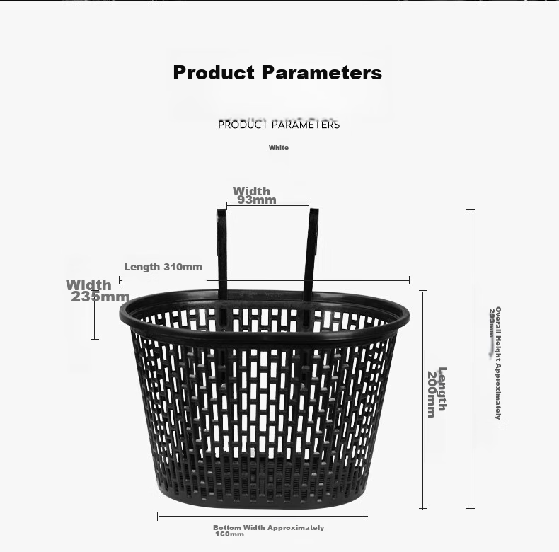 Move Iron Bicycle Basket, Front Basket for Mountain Bike, Front Basket for Bicycle, Blue Basket for Bicycle, Hanging Basket for Bicycle, Vegetable Basket, Children's Hanging Basket 2